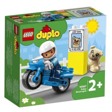 Imagem de Lego Duplo Polícia De Resgate 10967 - Motocicleta E Cachorro