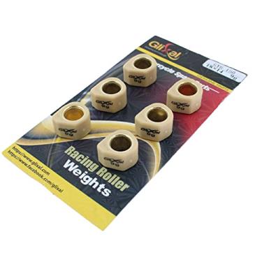 Imagem de Glixal Deslizadores variadores de polígono de alto desempenho 18 x 14 mm, pesos de rolo deslizante de corrida 152QMI 157QMJ GY6 125cc 150cc scooter ciclomotor ATV (9 gramas)