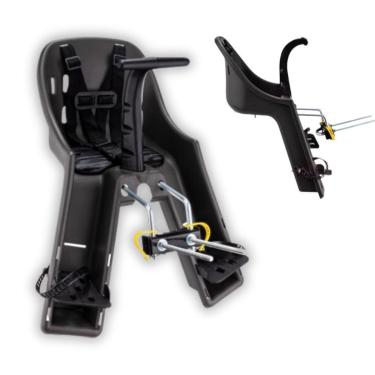 Imagem de Cadeirinha Infantil Bicicleta Dianteira Baby Bike Pto/Cinza-Unissex