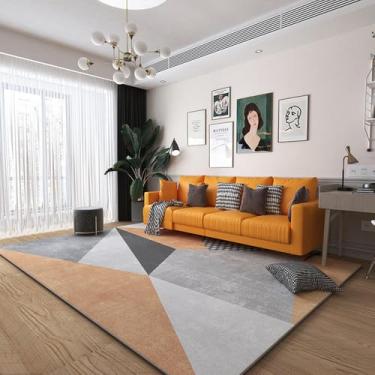 Imagem de Luz moderna de luxo sala estar tapete completo sofá mesa café almofada decoração para casa quarto tapete, 08,40x60cm (1.3x2ft)