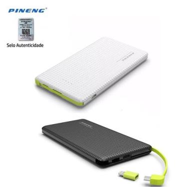 Imagem de Power Bank Pineng 10000mah para Galaxy J2, Preto