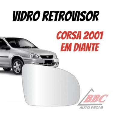 Imagem de Vidro espelho refil lente retrovisor Corsa 2001 em diante - Cod.5216 -