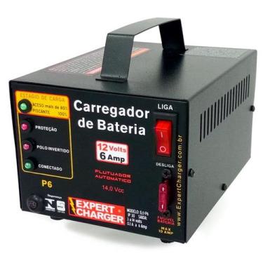Imagem de Carregador Bateria 12 volts 6A -  Inteligente Flutuador - Expert Charg