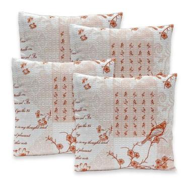 Imagem de Kit 4 Capas de Almofadas Favinho 40x40 C/ Zíper PIQUET Estampadas - Be