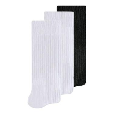 Imagem de Kit 3 Pares de Meias Infantil Cano Longo Selene 5010-002 Colorido, 25-