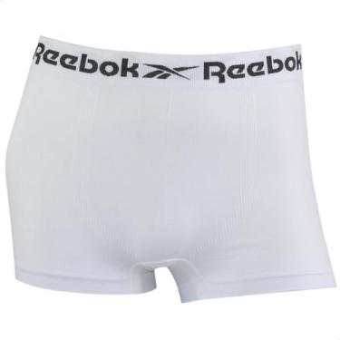 Imagem de Cueca Boxer Masculina Reebok Classic Sem Costura Microfibra, Branco, G