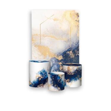 Imagem de Painel De Festa Vertical 1,50 x 2,20 + Trio De Capas Cilindro - Efeito