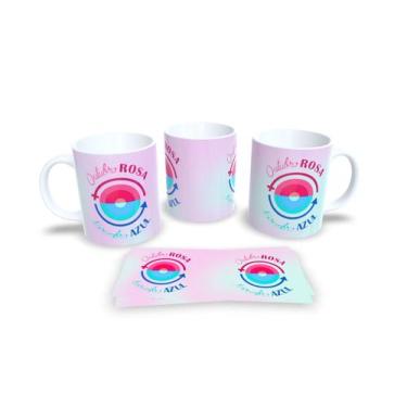 Imagem de Canecas Branca de Porcelana Personalizadas Novembro Azul - Estampa Sub