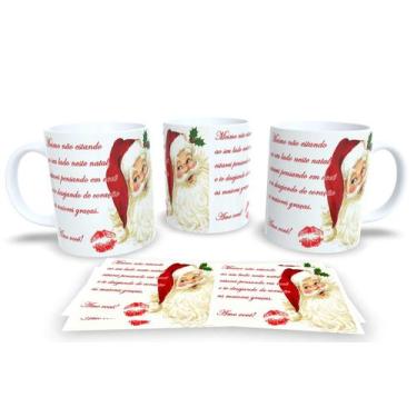 Imagem de Canecas de Porcelana Personalizadas Papai Noel 4 - Estampa Sublimada, 