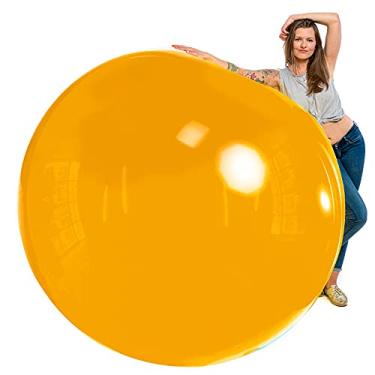 Imagem de TILCO BALLOONS | Balões gigantes laranja jumbo de 182 cm | Pronto para inflar com ar, hélio ou encher com água | Decore seu aniversário, formaturas, eventos ou casamentos | Balão para entrar