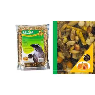 Imagem de Kit 2 Rações/ Passarinho Pixarro Trinca-ferro Insetos E Mel 500g - Bel
