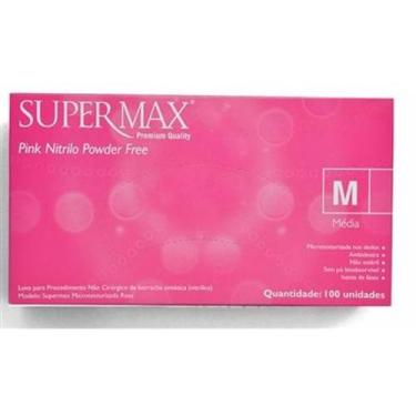 Imagem de LUVA Nitrilica Rosa Pink Supermax XP 100un