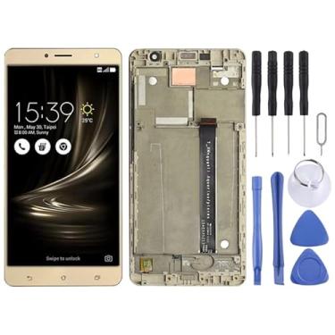 Imagem de tela Tela LCD OEM para for ASUS ZenFone 3 Deluxe ZS550KL Z01FD Digitalizador completo com quadro Gold) substituição da tela