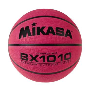 Imagem de Mikasa BX1010 Basquete de borracha premium (tamanho compacto, rosa)