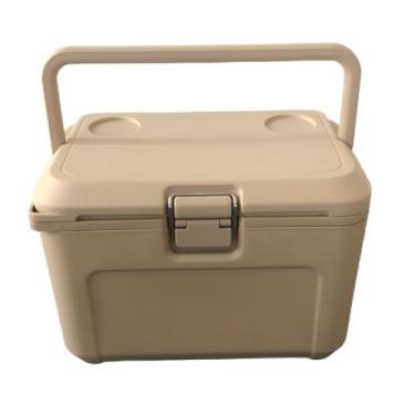 Imagem de BRZSACR Refrigerador de acampamento de 48 litros, caixa de resfriamento portátil, adequada para churrasco, acampamento, piqueniques e outras atividades ao ar livre (Cáqui)