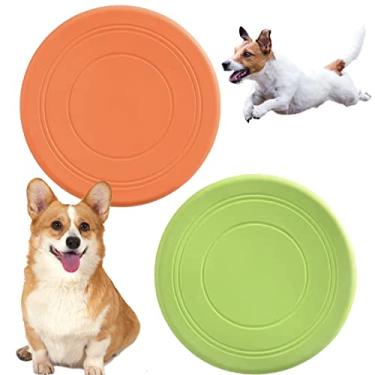 Imagem de coldchill Disco voador para cães de 17 cm, brinquedo de panfleto para filhotes de cachorro reage mais rápido, brinquedos interativos para cães pequenos e médios, leves, duráveis e resistentes à água