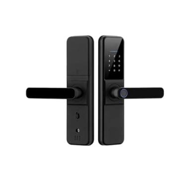 Imagem de Fechadura eletrônica inteligente com impressão digital biométrica funciona com Google Home Aleax para casa ou hotel(H01 TT 6070adjust)