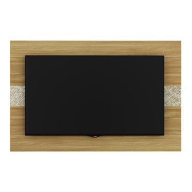 Imagem de Painel para Tv até 42 Polegadas 136cm com Detalhe Central Multimóveis Cr45271 Amêndoa/palha