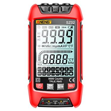 Imagem de SZ02 Smart Digital Multimeter Auto Range 9999 Counts NCV Universal Meter Handheld Multifunctional Tester Voltímetro Amperímetro com Retroiluminação Lanterna AC/DC Tensão e Resistência a