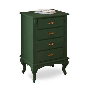 Imagem de Mesa de Cabeceira 4 Gavetas Pés Luiz XV Hannover 60817 Linz Móveis, Ve