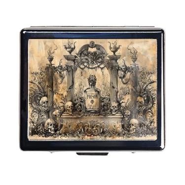 Imagem de Organizador de comprimidos de 7 dias prata brilhante cromado com espelho interno tem 8 compartimentos separados, organizador de comprimidos retangular fofo de viagem para bolsa de 7 dias (veneno