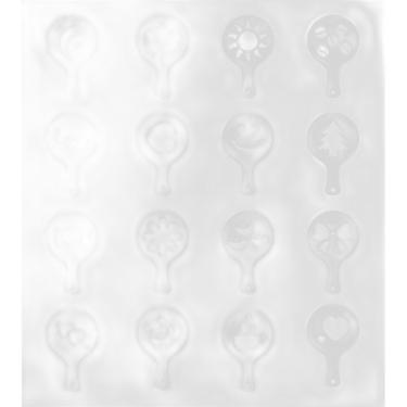 Imagem de Kit Com 16 Moldes Decoração Stencils Café Bebidas E Comidas