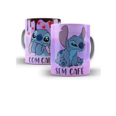 Imagem de Caneca Personalizada Stitch Lilo Com Café Sem Café - loja dinka