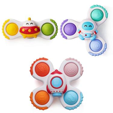 Imagem de Brinquedo de Banho Ventosa Fidget Spinner Likee Strong para Bebês