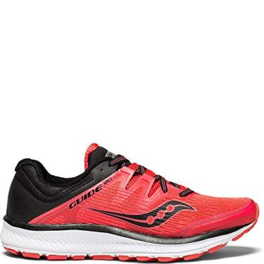 Imagem de Saucony Tênis de corrida feminino Freedom ISO, Vizi vermelho/preto, 5 Medium US