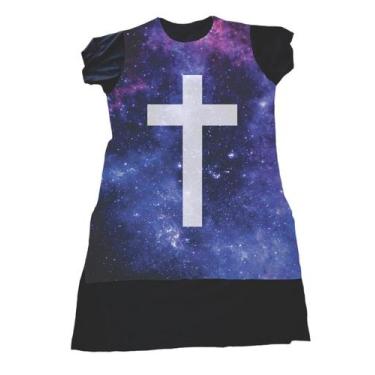 Imagem de Bata de Dança, Louvor, Adoração, Evangélica Cruz Universo - Livre, 12,