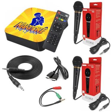 Imagem de Karaoke Party Box / 2 Microfones / 2000 Músicas / Com Pontuação / Prof