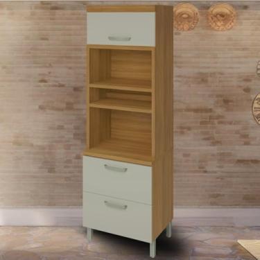 Imagem de Paneleiro Torre Quente 2 Portas 1 Gavetas 3 Nichos 100% MDF