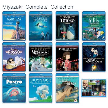 Imagem de Generic Coleção Completa De Blu-Rays "Obra-Prima Da Direção" Hayao Miyazaki, Do Studio Ghibli: O Castelo No Céu / Meu Vizinho Totoro Menino E A Garça + Mais 8!! Incluindo Um Cartão Arte Bônus
