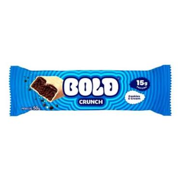 Imagem de Barra Crunch Cookies e Cream 50g Bold 15g de Proteina