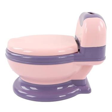 Imagem de Luocute Treinamento Com Potty do bebê Banheiro, Emulacional de Tamanho Grande e Destacável para o Penico, Cadeira de Potty para Crianças 1-7 (Roxo rosado)