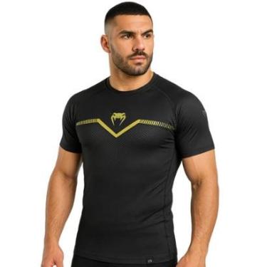 Imagem de Camisa De Compressão Venum Rashguard New Elite Born Style 06 Dark Manga Curta-Unissex