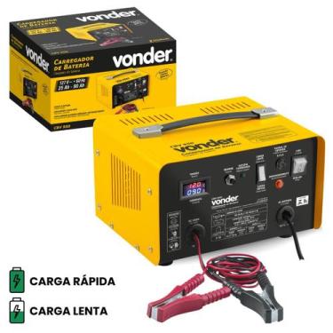 Imagem de Carregador De Baterias Vonder CBV 950 Carga Rápida e Lenta, 110V