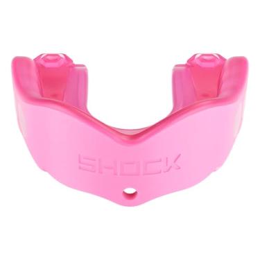 Imagem de (Non-Flavored, Youth (10 yrs & below), PINK) - Shock Doctor Mouthguard: 1 Sport Mouth Guard - Gel Max Mouthguard for Football, Lacrosse, Basketball, Boxing, MMA, Martial Arts, and More - Includes Helmet Strap - (Youth & Adult Sizes)