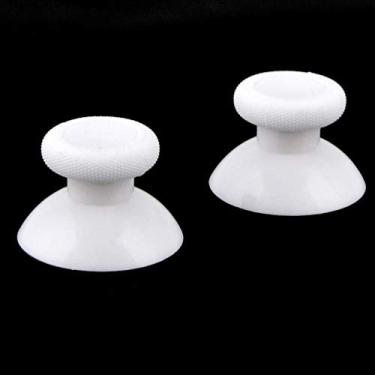 Imagem de Boné Joystick com palito analógico para controle Xbox One, capa de borracha para cogumelo, Branco