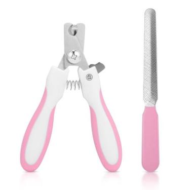 Imagem de Alicates de Unhas para Cães e Gatos: Kit com 2 Peças - M-Studio, Rosa