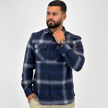 Imagem de Camisa Dixie Xadrez Masculina-Masculino