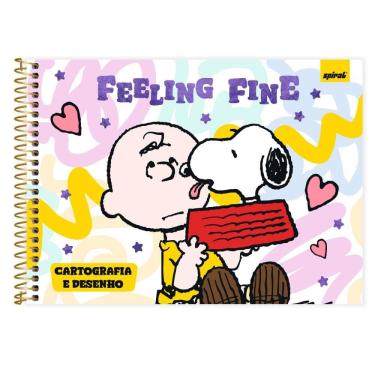 Imagem de Caderno cartografia capa dura 48fl Snoopy 2515299 Spiral Sno