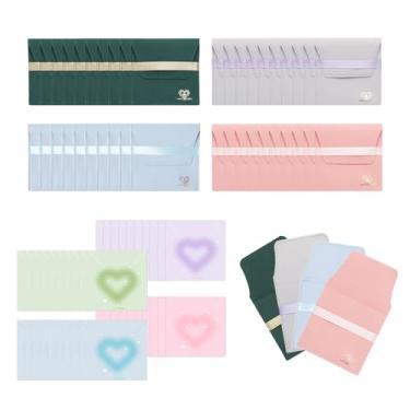 Imagem de Qryval Bolsas de joias de microfibra com faixa de seda 8 x 8 cm, bolsas de embalagem de joias extra grossas e premium, sacolas de presente pequenas de luxo para pulseira, colar, brincos, anéis