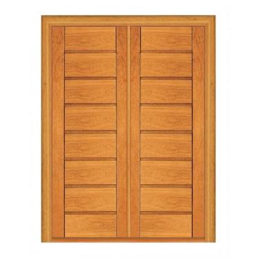 Imagem de Porta Dupla de Abrir Horizontal - Madeira Maciça - Angelim