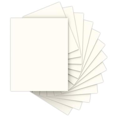 Imagem de 40 folhas de papel cartolina creme, 21 x 28, papel para impressora de cartão marfim 21 x 28 cm, papel de papel-cartão branco 21 x 28 cm, papel de construção de 200 g/m² para cartões DIY, cartões