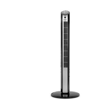 Imagem de Ventilador de Torre 90cm Spirit Easy 40W de Potência e 3 Velocidades - Preto/Prata