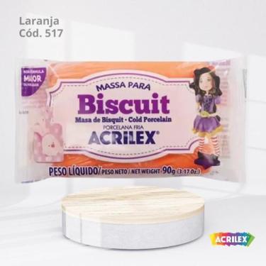 Imagem de Massa para biscuit 90g laranja - ACRILEX