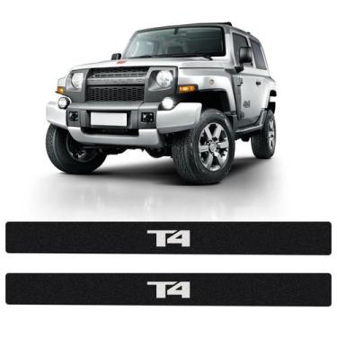 Imagem de Soleira Da Porta Troller T4 2015/2019 Adesivo Protetor Preto - SPORTIN