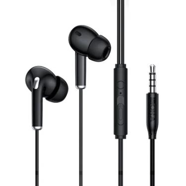 Imagem de Fone Ouvido Com Fio 1hora Conector 3.5mm Cabo 1.1m Preto