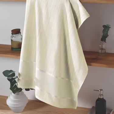 Imagem de Toalhas de Rosto Bella Dohler para Bordado Cruz (3, 3137 - Marfim, 80cm X 50cm)